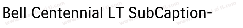 Bell Centennial LT SubCaption字体转换